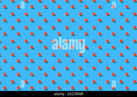 Trendy Pattern done with summer fruits background Stock Photo