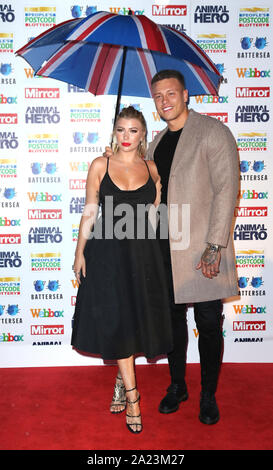 Alex and Olivia Bowen, Mirror Animal Hero Awards 2019, in partnership with People's Postcode Lottery and Webbox, Grosvenor House Hotel, London, UK, 30 Stock Photo