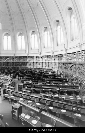 The original British Museum Library reading room. Photographed September 1986. Stock Photo