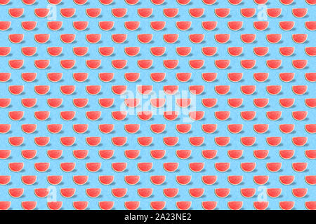 Trendy Pattern done with summer fruits background Stock Photo