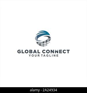 Abstract Circle For Global Planet Stock Vector
