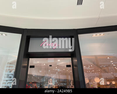 Orlando,FL/USA-9/30/19:An Icing retail store in an indoor mall.  Icing stores target women aged 19–28 and sells jewelry, candles, cosmetics, birthday, Stock Photo