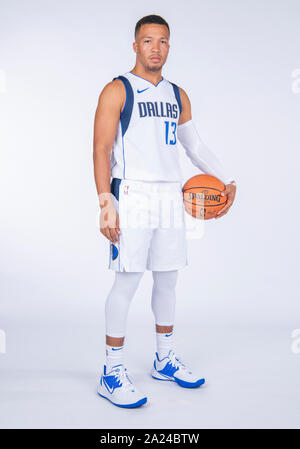 Sept 30, 2019: Dallas Mavericks guard Jalen Brunson #13 poses during the Dallas Mavericks Media Day held at the American Airlines Center in Dallas, TX Stock Photo