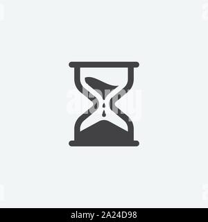 hourglass icon vector illustration, sand clock icon, time icon design Stock Vector