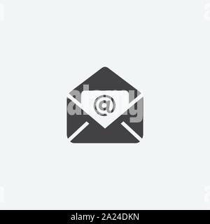 email flat icon logo design, envelope icon, letter icon vector illustration, mail icon Stock Vector