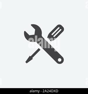 tool logo design icon vector illustration, tools logo design, tool flat icon vector Stock Vector