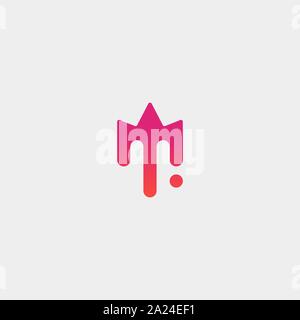 King Paint Logo Template Vector Design Icon Stock Vector