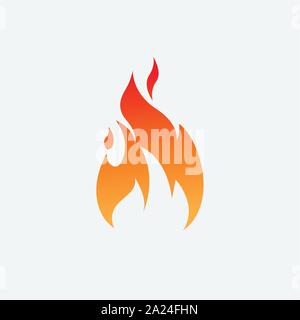 flame icon design illustration, fire design logo, fire vector illustration, flare Stock Vector