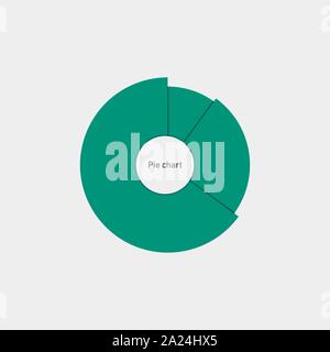 Colorful Circular chart, diagram, pie chart. Vector illustration. Stock Vector