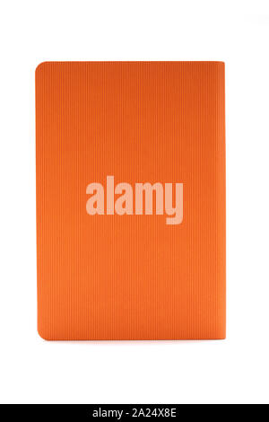 Orange diary isolated on white background Stock Photo