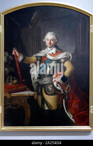 Stanislaw II August Poniatowski.  1767 Portrait by Per Krafft. Stanislaw II Augustus, (Stanislaw August Poniatowski, 1732 - 1798) was the last King of Poland, Grand Duke of Lithuania and the last monarch of the united Polish-Lithuanian Commonwealth (1764-95) Stock Photo