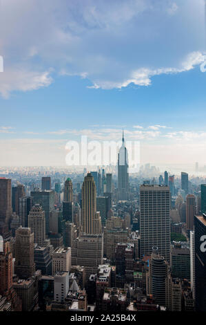 New York City, USA - June 10, 2010: View of  the Manhattan skyline in New Your City, USA. Stock Photo