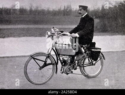 Vintage motorcycle (French) 1905 Stock Photo