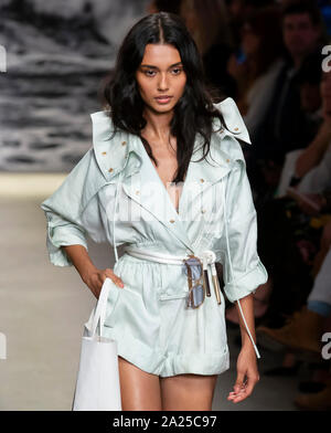 New York, NY - Sept 09, 2019: Olivia Vinten walks the runway at New York, NY - Sept 09, 2019: Olivia Vinten walks the runway at