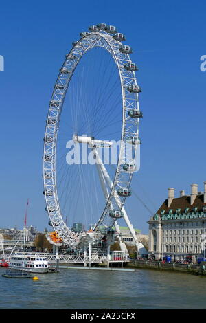 The London Eye is Europes tallest cantilevered observation wheel. One ...