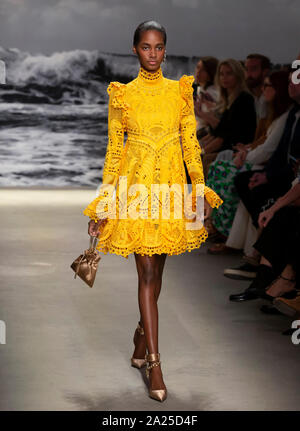 New York, NY - Sept 09, 2019: Olivia Vinten walks the runway at New York, NY - Sept 09, 2019: Olivia Vinten walks the runway at