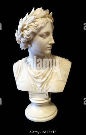 Bust of Victoria 1856 by Christian Daniel Rauch (1777 – 1857), German sculptor. He founded the Berlin school of sculpture, and was the foremost German sculptor of the 19th century. Stock Photo