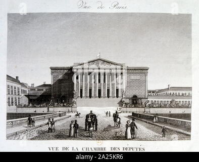 Illustration showing the French National Assembly in Paris, 1850 Stock Photo