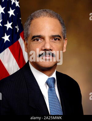 Photographic portrait of Eric Holder. Eric Himpton Holder Jr. (1951-) former Attorney General of the United States. Stock Photo
