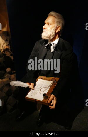 Wax figure of victor hugo. victor marie hugo (1802-1885) a french poet, novelist, and dramatist of the romantic movement. Stock Photo