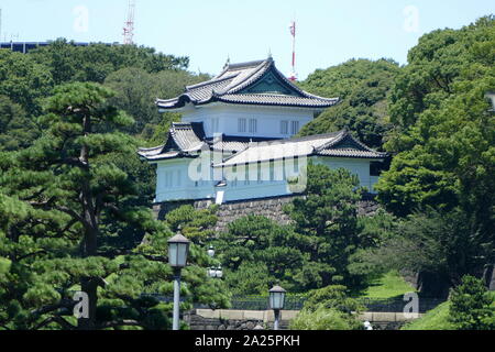 Seimon Ishibashi bridge at the Tokyo Imperial Palace, Tokyo, Japan. Stock Photo