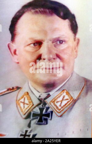 Colour photograph of Hermann Goring. Hermann Wilhelm Goring (1893-1946) a German politician and military leader in the Nazi Party. Stock Photo