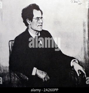 Gustav Mahler (1860 - 1911), Austro-Bohemian, late-Romantic composer, and one of the leading conductors of his generation. Stock Photo