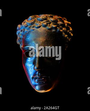 Bronze head of Athena, Roman, 2nd century AD; Stock Photo