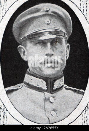 General von Steffen, German cavalry commander in World War One 1915 Stock Photo