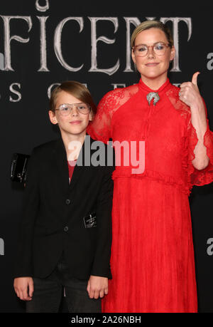 LOS ANGELES, CA - SEPTEMBER 30: Kathleen Robertson, William Robert Cowles, at the Maleficent: Mistress Of Evil premiere at El Capitan Theater in Los Angeles, California on September 30, 2019 in Los Angeles, California. Credit Faye Sadou/MediaPunch Stock Photo