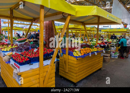 Pijaca Markale, outdoor market, Sarajevo, Bosnia and Herzegovina Stock Photo