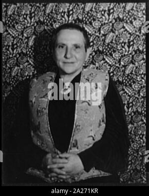 Portrait of Gertrude Stein, New York Stock Photo