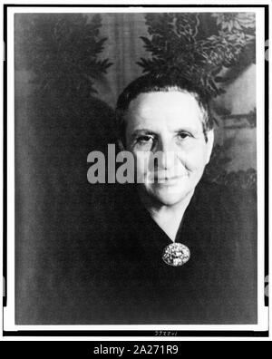 Portrait of Gertrude Stein, New York Stock Photo