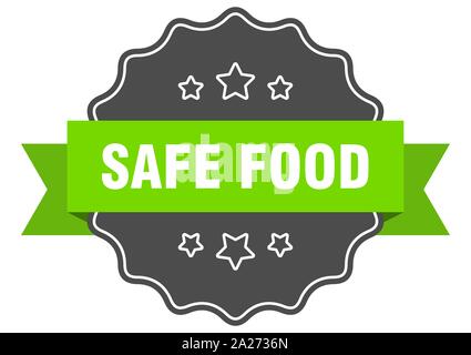 safe food ribbon. safe food round green sign. safe food Stock Vector Image  & Art - Alamy