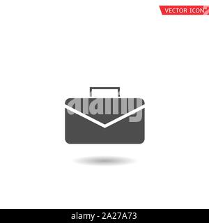 Business case icon. Simple bag sign, Vector illustration Stock Vector