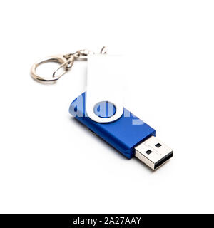 USB Flash Drive on white background Stock Photo