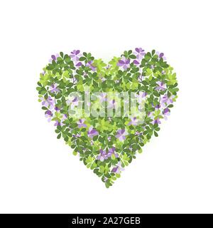 Heart from leaves Stock Vector