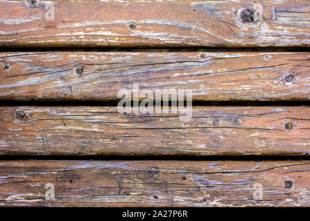 Wooden plate from old brown boards Stock Photo