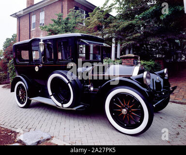 President Woodrow Wilson loved this Pierce-Arrow so much that he bought it on the day he rode to the Capitol with outgoing president Herbert Hoover for Wilson's inauguration.  It is shown outside his birth home in Staunton, Virginia Stock Photo