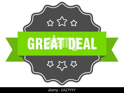 Great deal label or sticker Royalty Free Vector Image