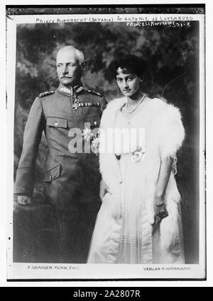 Prince Rupprecht (Bavaria) & Antonie of Luxemburg Stock Photo