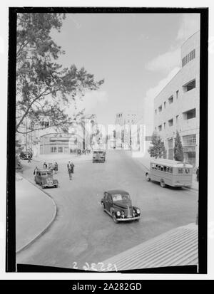 Princess Mary Street with Rex Cinema in background, West Jerusalem Stock Photo