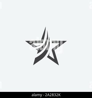 Star logo design template. star vector icon. Star logo designs stock template. star elegant vector icon Stock Vector