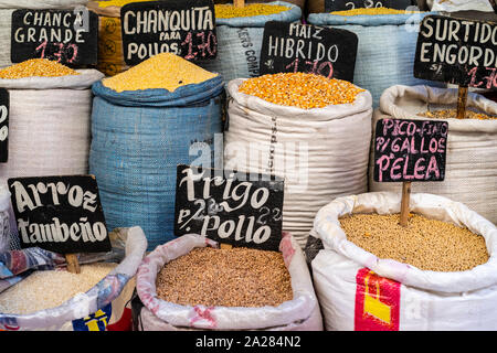 San Camilo market,Arequipa city,Peru. Stock Photo