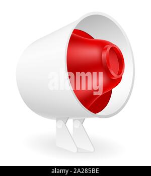 alarm siren home security system vector illustration vector illustration isolated on white background Stock Vector