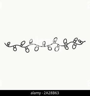 Vector of some banners, buntings, borders and dividers for your notes or whatever you want done by hand. Forms of light bulbs Stock Vector