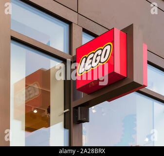 Lego Store, Leicester Square, London Stock Photo