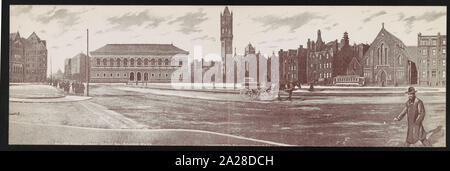 Public Library, Copley Sq., Boston, Mass. Stock Photo