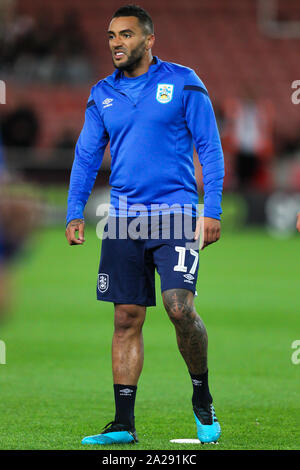 Stoke On Trent, UK. 01st Oct, 2019. Huddersfield Town (17) during the EFL Sky Bet Championship match between Stoke City and Huddersfield Town at the Bet365 Stadium, Stoke-on-Trent, England on 1 October 2019. Photo by Jurek Biegus. Editorial use only, license required for commercial use. No use in betting, games or a single club/league/player publications. Credit: UK Sports Pics Ltd/Alamy Live News Stock Photo