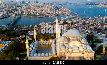 Aerial view of Istanbul Stock Photo